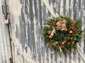 Festive Dried Fruit Wreath